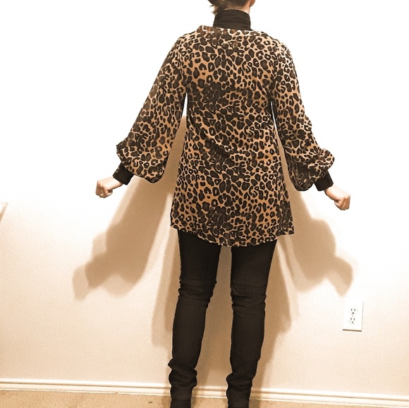 Show Me Your MuMu Leopard Dress/Oversized Top - Picture 2 of 7